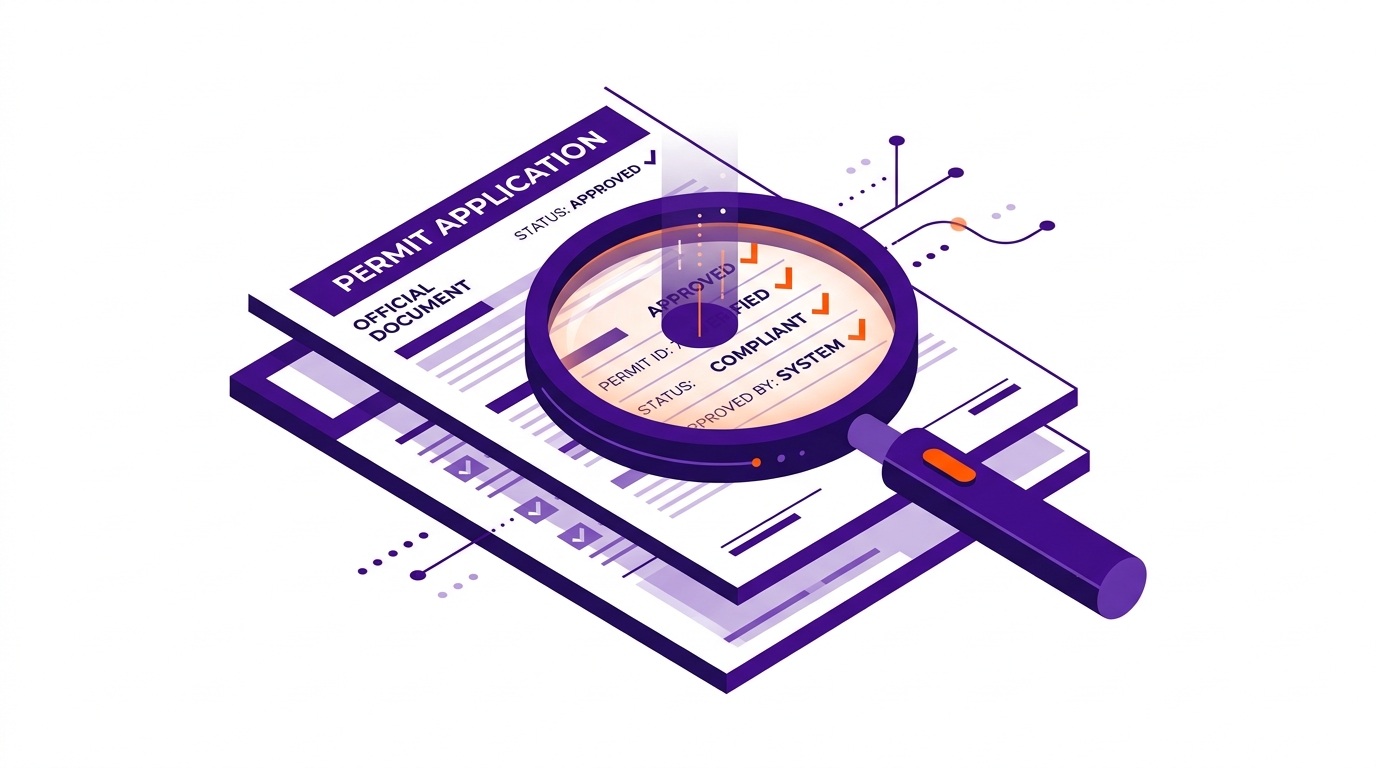 Permit scanning illustration